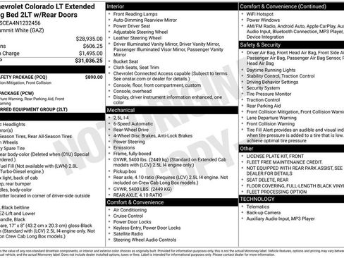 Used 2022 Chevrolet Colorado LT w/ Fleet Safety Package RWD image 17