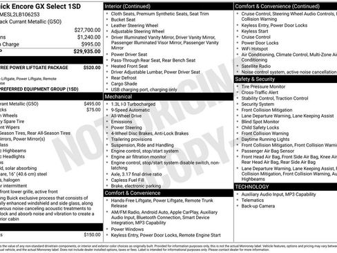 Used 2020 Buick Encore GX Select image 31