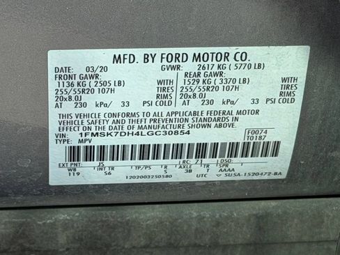 Used 2020 Ford Explorer XLT w/ Equipment Group 202A RWD image 27