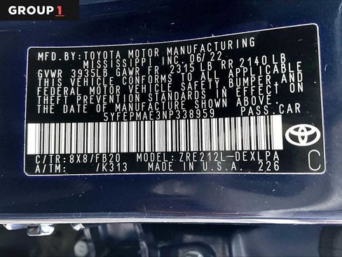 Certified 2022 Toyota Corolla LE image 35