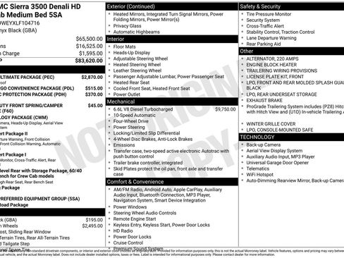 Used 2020 GMC Sierra 3500 Denali w/ Denali Ultimate Package AWD/4WD image 33