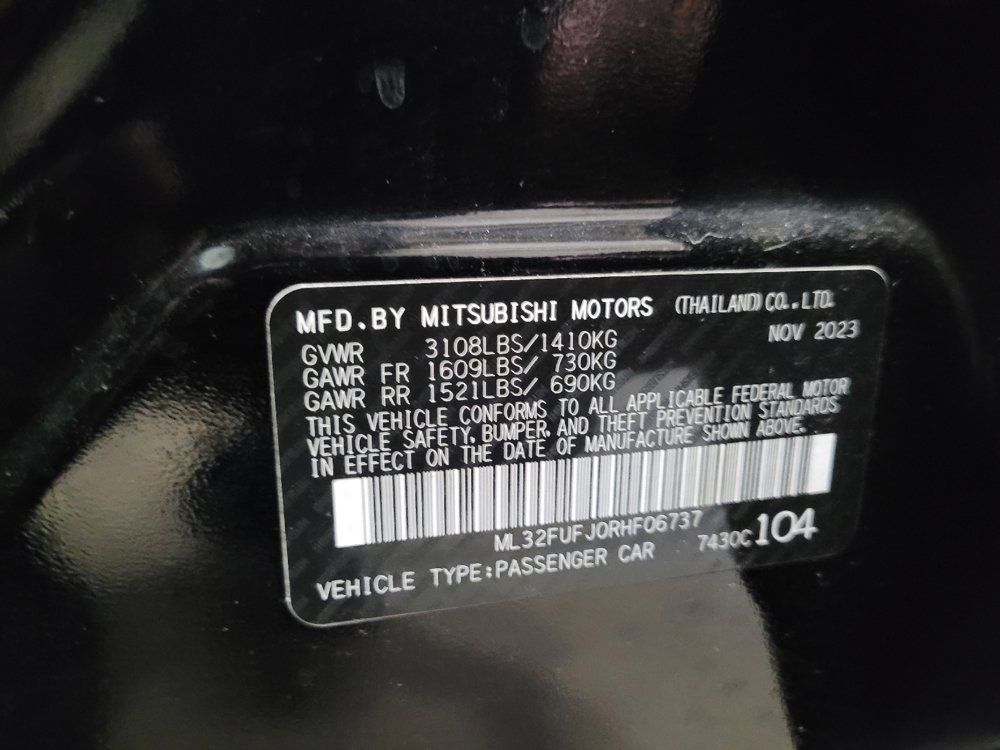 Used 2024 Mitsubishi Mirage G4 Black Edition FWD image 33