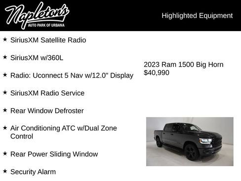 Used 2023 RAM 1500 Big Horn AWD/4WD image 16