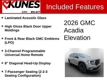 New 2026 GMC Acadia Elevation w/ Black Edition