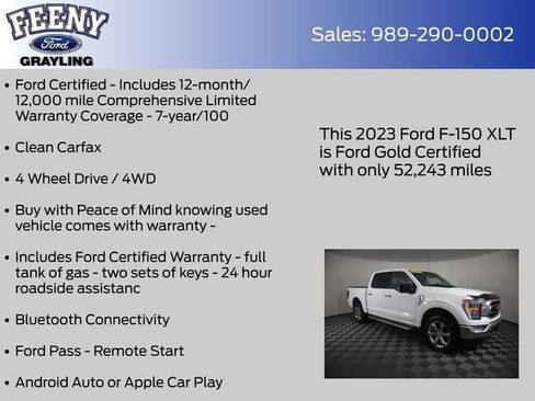 Used 2023 Ford F150 XLT w/ Equipment Group 302A High AWD/4WD image 5