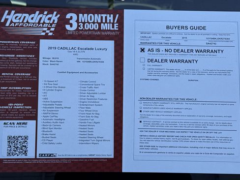 Used 2019 Cadillac Escalade Luxury image 43