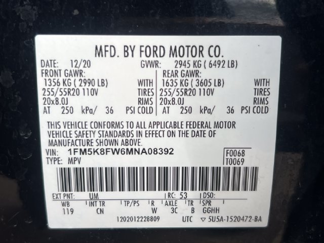 Used 2021 Ford Explorer Limited w/ Hybrid Equipment Group 310A AWD/4WD image 41