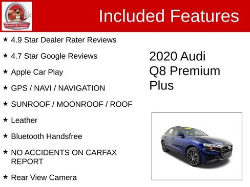 Used 2020 Audi Q8 Premium Plus AWD/4WD image 4