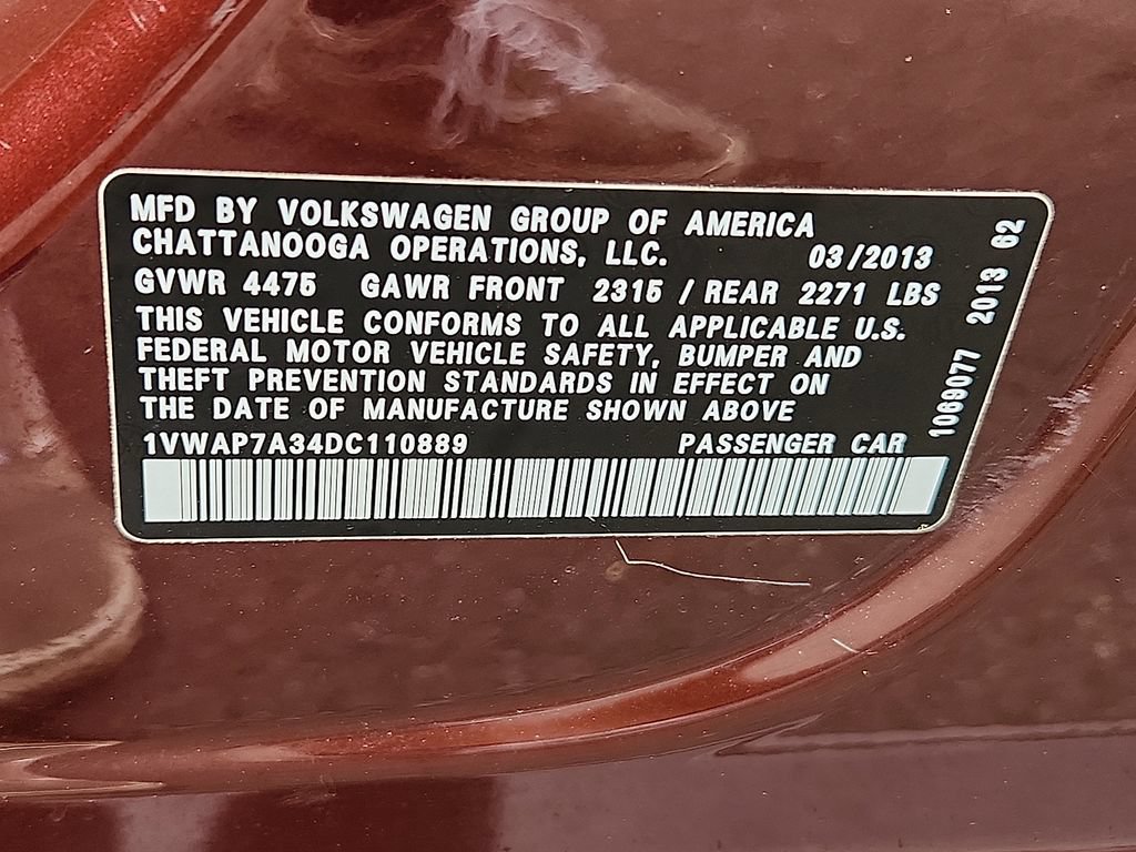 Used 2013 Volkswagen Passat 2.5 S FWD image 25