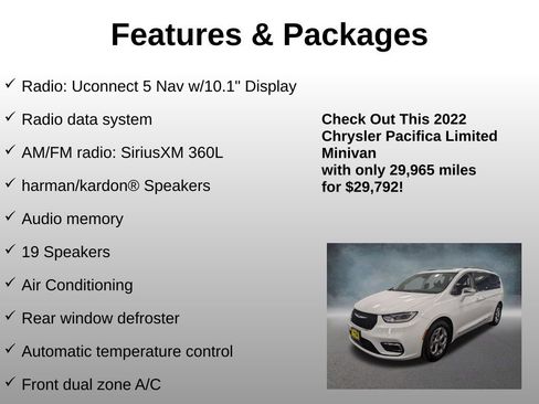 Used 2022 Chrysler Pacifica Limited image 8