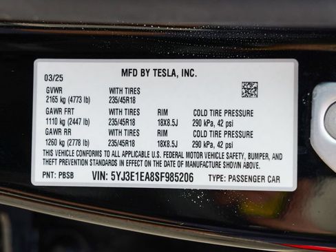 Used 2025 Tesla Model 3 RWD image 56