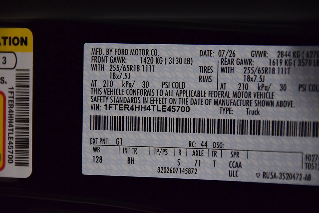 New 2026 Ford Ranger XLT w/ Equipment Group 301A High AWD/4WD image 17
