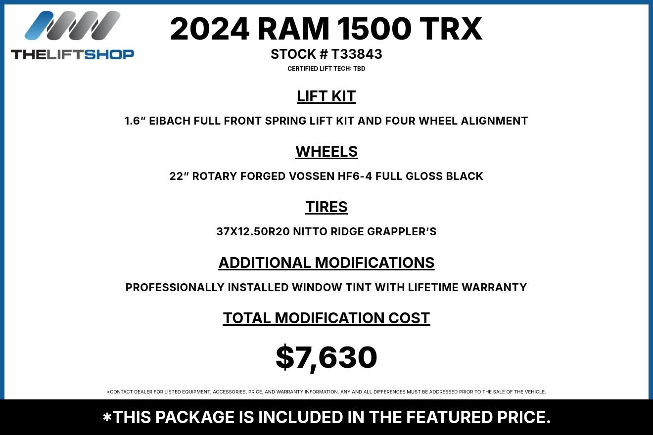 Used 2024 RAM 1500 TRX AWD/4WD image 2