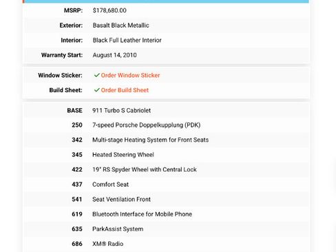 Used 2011 Porsche 911 Turbo S image 3