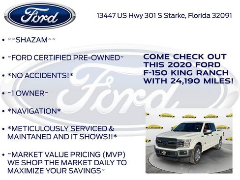 Used 2020 Ford F150 King Ranch w/ Equipment Group 601A Luxury image 5