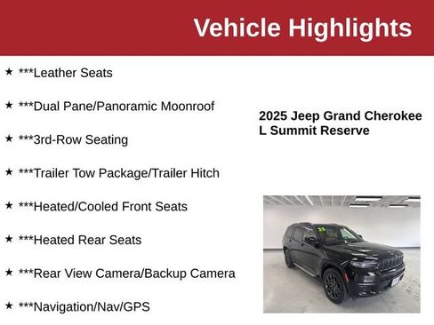 Used 2025 Jeep Grand Cherokee L Summit AWD/4WD image 10