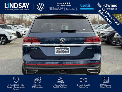 Certified 2022 Volkswagen Atlas SE w/ Panoramic Sunroof Package image 4