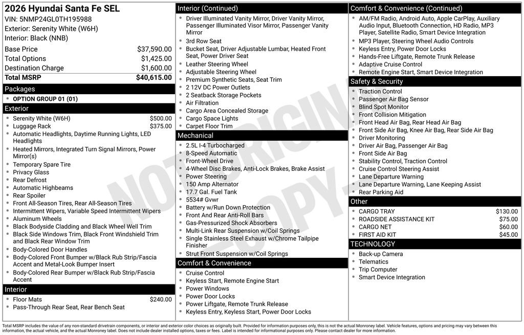 Used 2026 Hyundai Santa Fe SEL FWD image 33