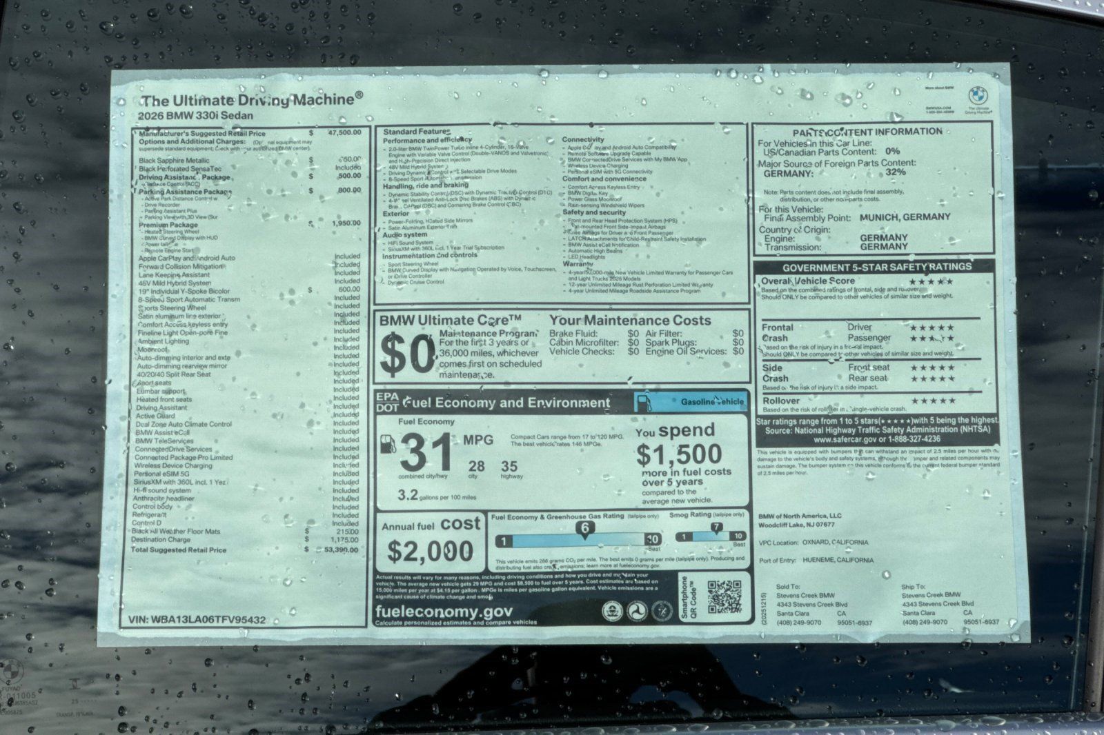 Used 2026 BMW 330i Sedan w/ Premium Package RWD image 29