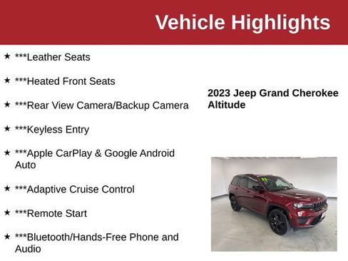 Used 2023 Jeep Grand Cherokee Altitude AWD/4WD image 10