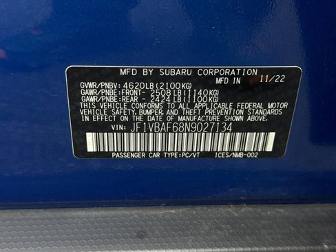 Used 2022 Subaru WRX Premium image 28