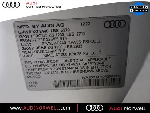 Certified 2023 Audi Q5 2.0T Premium Plus w/ Premium Plus Package image 3