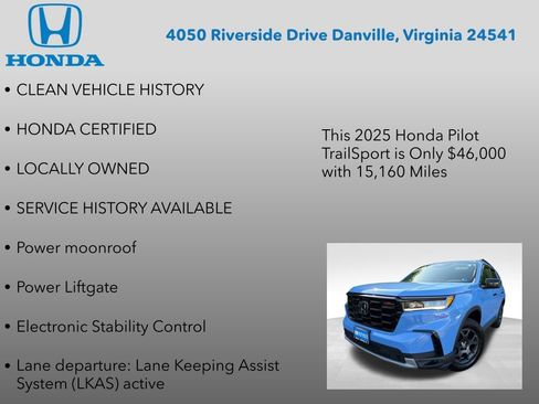 Used 2025 Honda Pilot TrailSport image 7