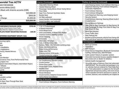Used 2024 Chevrolet Trax ACTIV w/ Driver Confidence Package FWD image 7