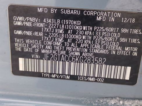 Used 2019 Subaru Crosstrek 2.0i Premium image 33