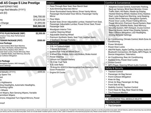 Used 2023 Audi A5 2.0T Prestige w/ Black Optic Plus Package image 15