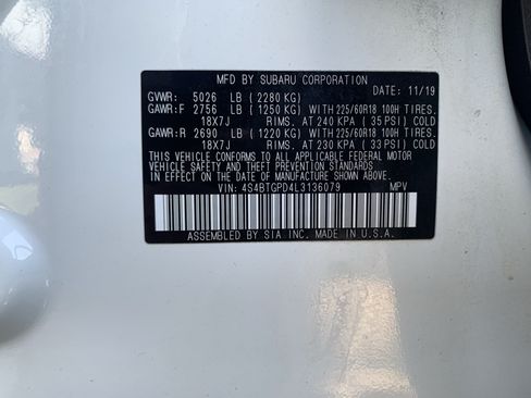Used 2020 Subaru Outback Touring XT AWD/4WD image 36