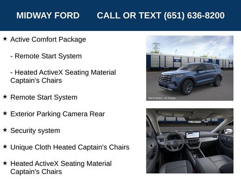 New 2026 Ford Explorer Active w/ Active Comfort Package AWD/4WD image 13