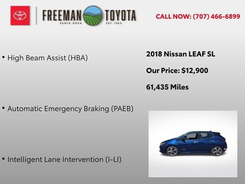 Used 2018 Nissan Leaf SL w/ SL Technology Package FWD image 11