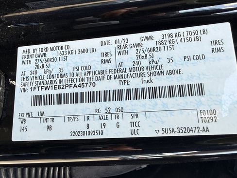 Used 2023 Ford F150 Platinum w/ Equipment Group 701A High AWD/4WD image 34