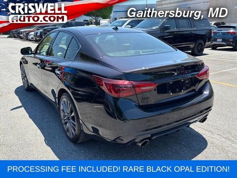 Used 2023 INFINITI Q50 Red Sport 400 w/ Black Opal Edition AWD/4WD image 3