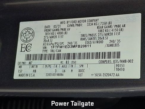 Used 2021 Ford F150 Lariat w/ Equipment Group 502A High AWD/4WD image 31