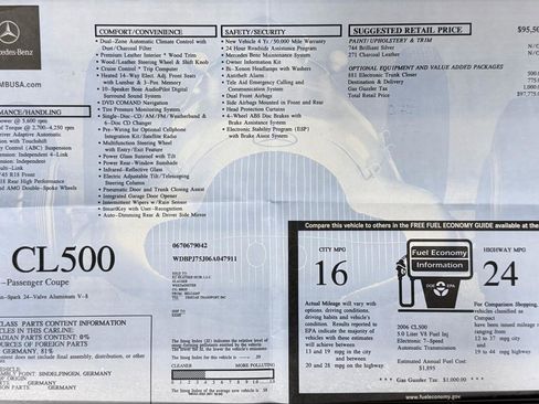 Used 2006 Mercedes-Benz CL 500 image 5