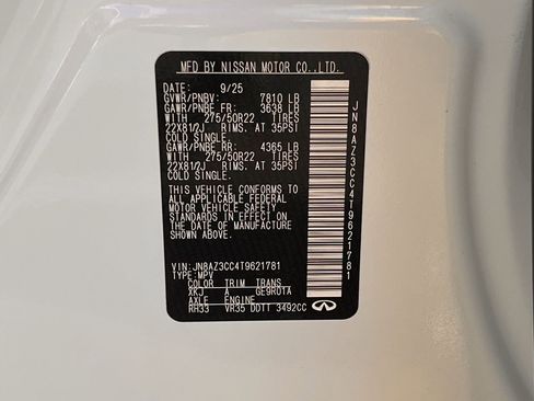 New 2026 INFINITI QX80 Autograph image 33