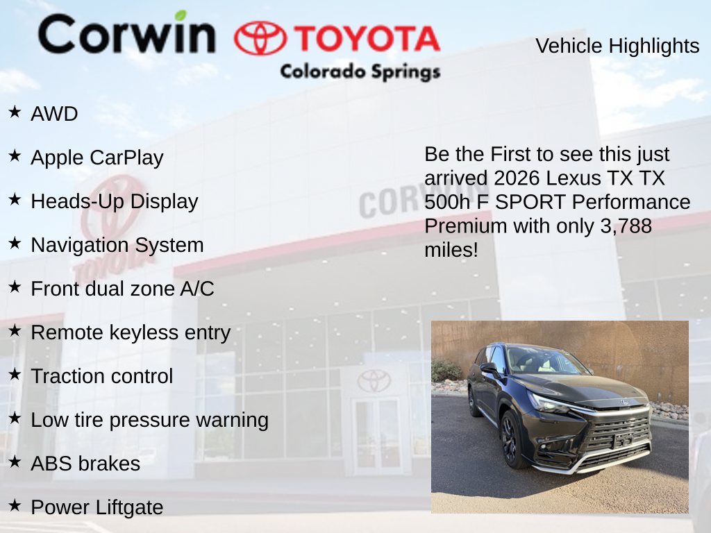 Used 2026 Lexus TX 500h AWD image 4