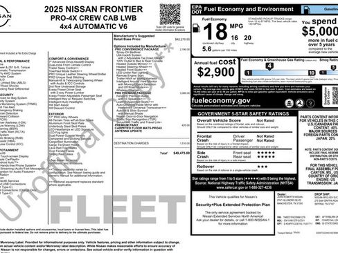 Used 2025 Nissan Frontier PRO-4X w/ Pro Premium Package AWD/4WD image 30