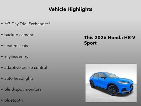 New 2026 Honda HR-V Sport image 5