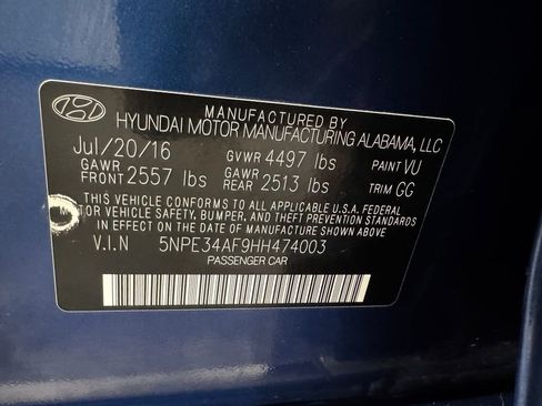 Used 2017 Hyundai Sonata Sport w/ Value Edition Package 02 FWD image 37