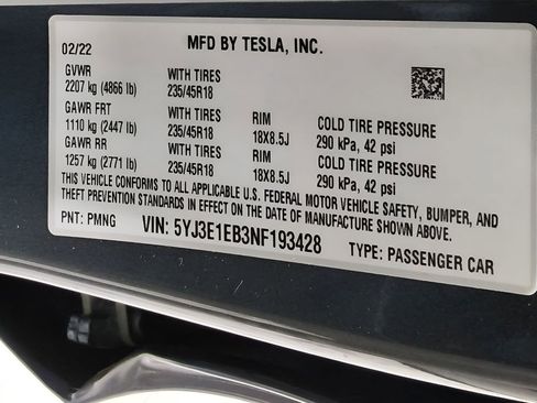 Used 2022 Tesla Model 3 Long Range image 8