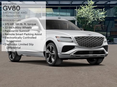 New 2026 Genesis GV80 3.5T Prestige image 3