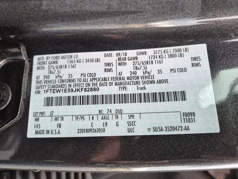 Used 2018 Ford F150 XLT w/ Equipment Group 302A Luxury AWD/4WD image 25