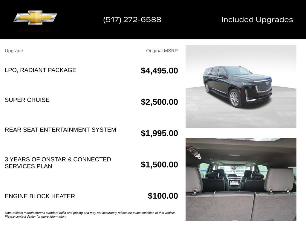Used 2023 Cadillac Escalade ESV Premium Luxury w/ LPO, Radiant Package AWD/4WD image 15