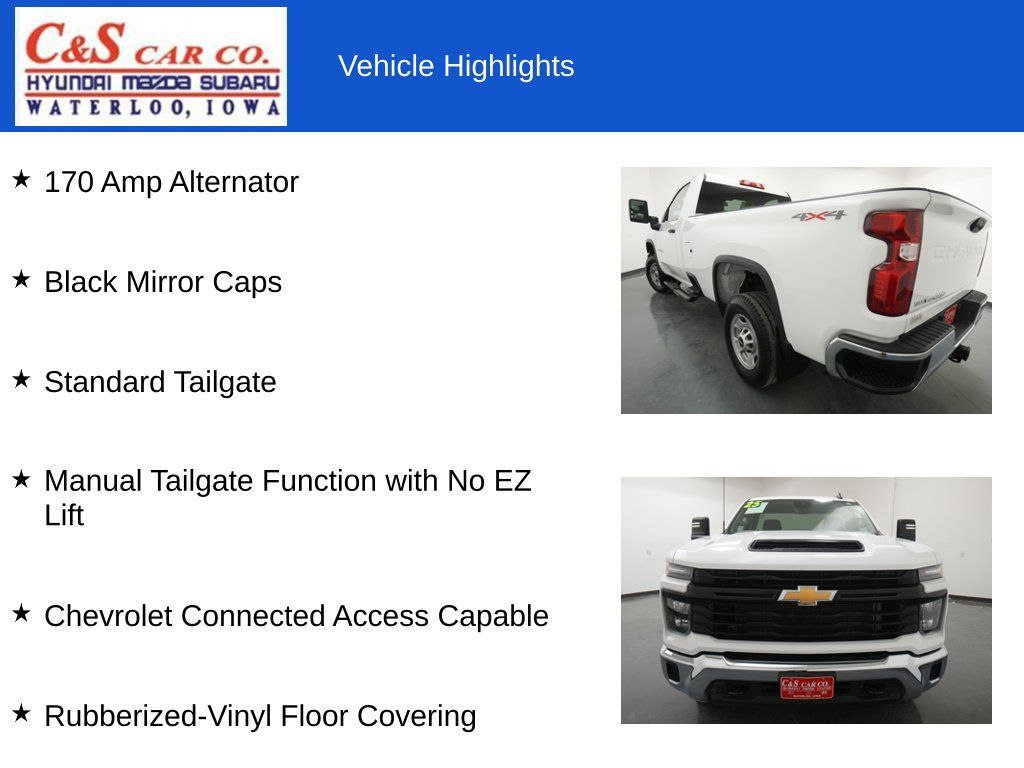 Used 2025 Chevrolet Silverado 2500 W/T w/ WT Convenience Package AWD/4WD image 30