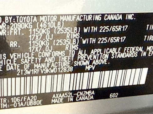 Certified 2019 Toyota RAV4 XLE image 32