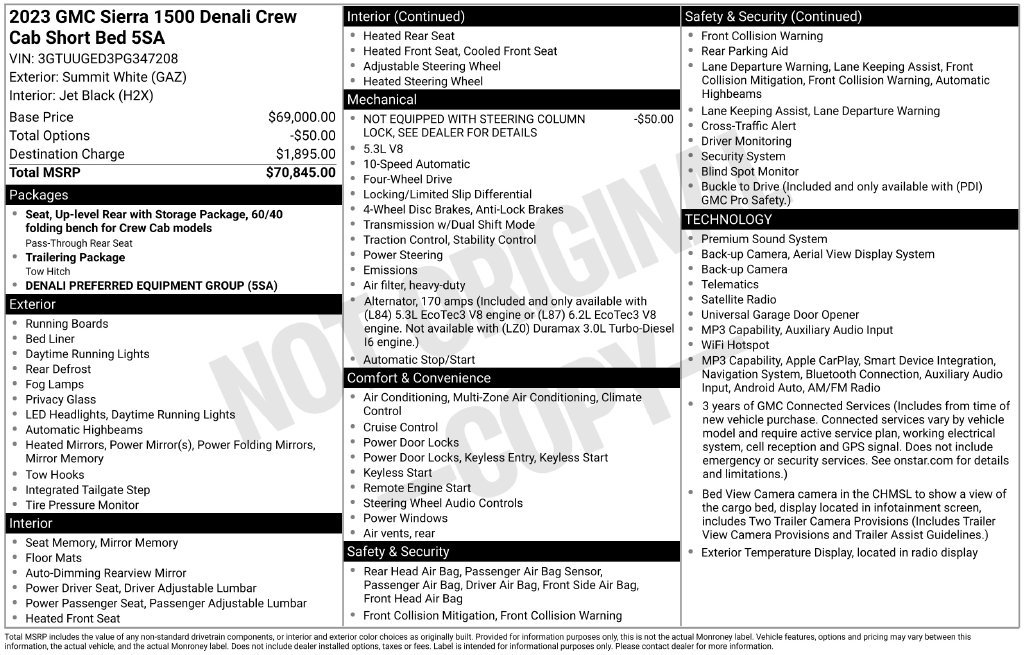 Used 2023 GMC Sierra 1500 Denali AWD/4WD image 3