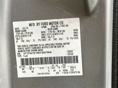 Used 2014 Ford F150 FX4 w/ Equipment Group 402A Luxury image 34